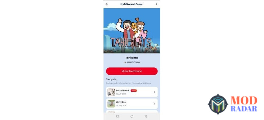 Baca komik di My Telkomsel Apk