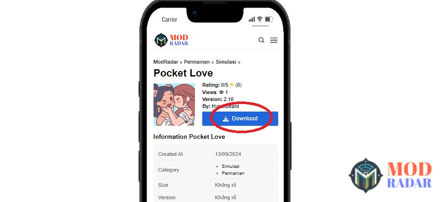 link download Pocket Love Mod Apk