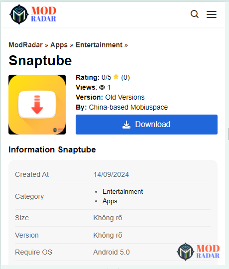 Can I update the Snaptube Mod Apk after downloading an old version