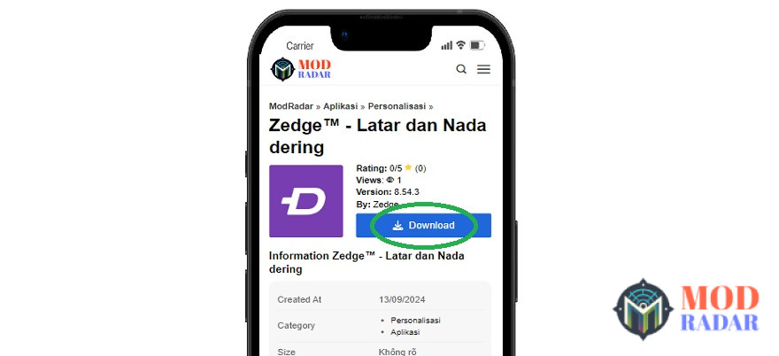 link download Zedge Mod Apk 