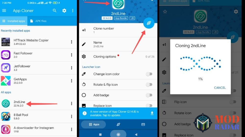 Cách sử dụng App Cloner Premium Mod APK