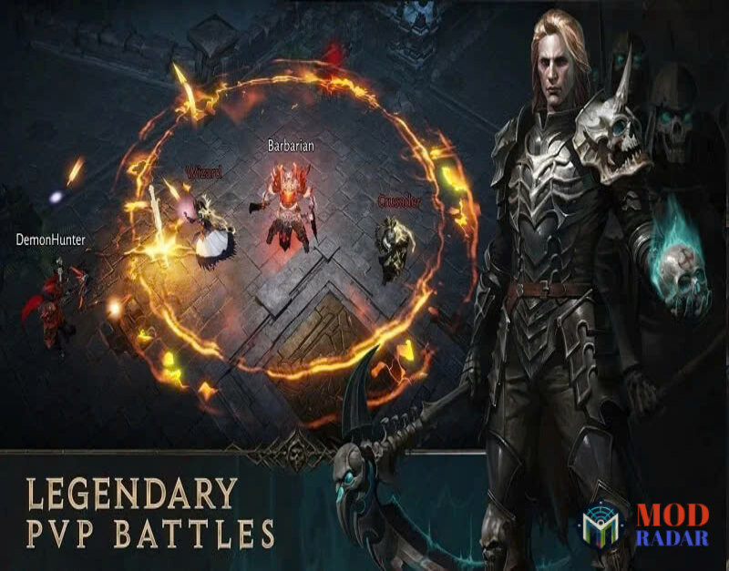 Đa dạng chế độ chiến đấu trong Diablo Immortal Apk 