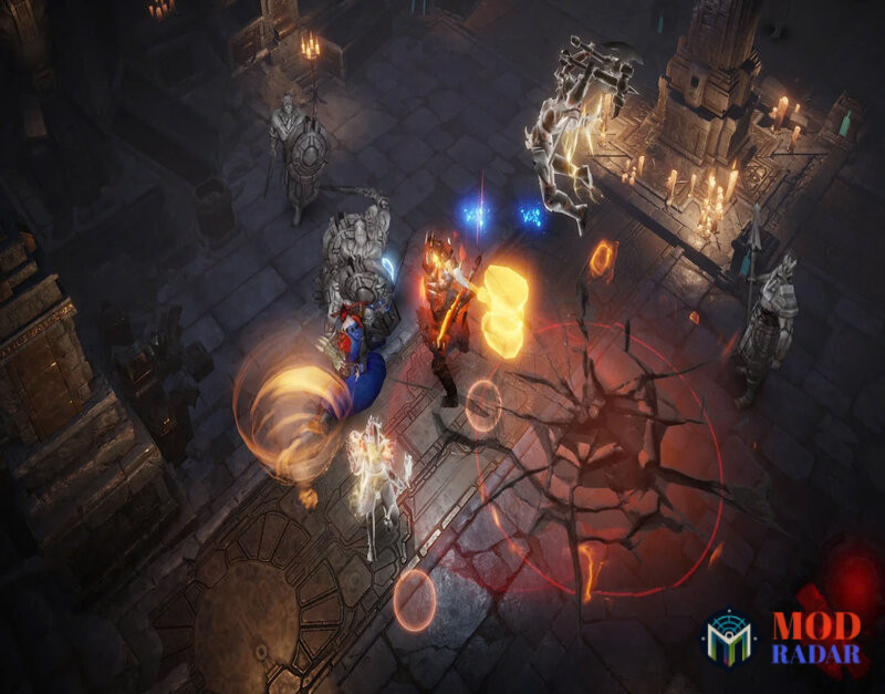 Tương tác cùng đồng đội trong  Diablo Immortal Apk 