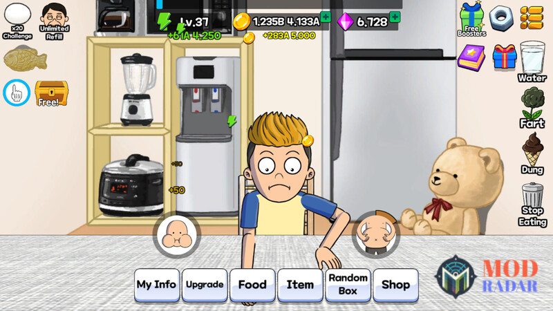 Hack food fighter clicker có nhân vật độc đáo