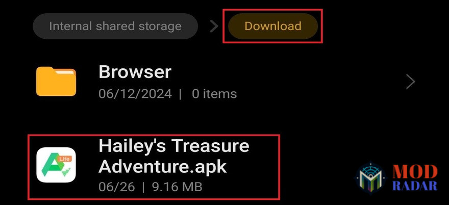 instal hailey's treasure adventure apk