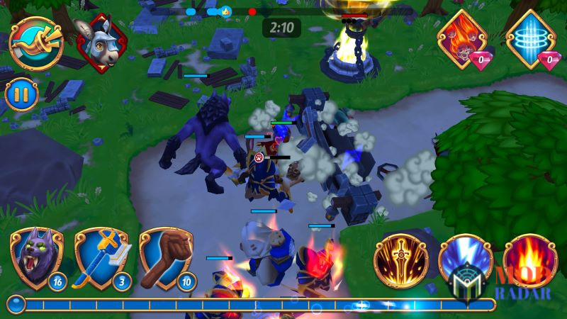 Lối chơi cơ bản của Royal Revolt 2 Apk