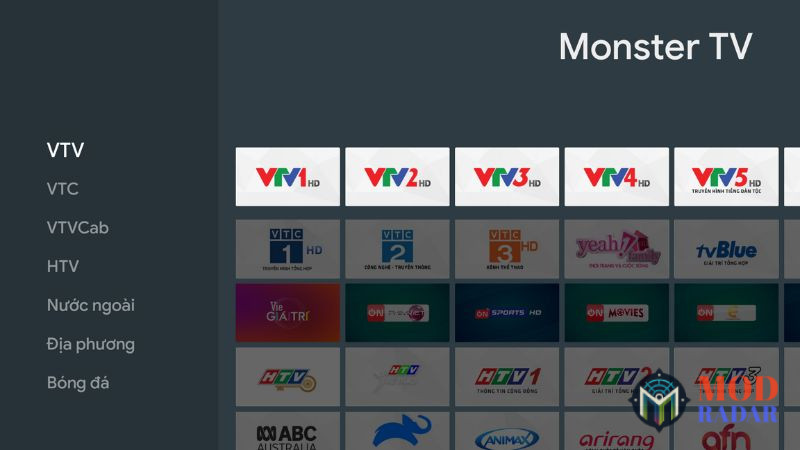 monster tv apk cung cap hon 100 kenh truyen hinh khac nhau Tải Monster Tv Apk (MOD Đa Kênh, Không Có Quảng Cáo) v2.2.0 Monster Tv Apk Cung Cấp Hơn 100 Kênh Truyền Hình Khác Nhau