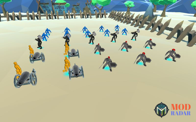 Nâng cấp toàn bộ đội quân trong Hack Epic Battle Simulator