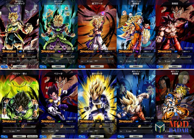 Nhân vật trong Dragon Ball Legends