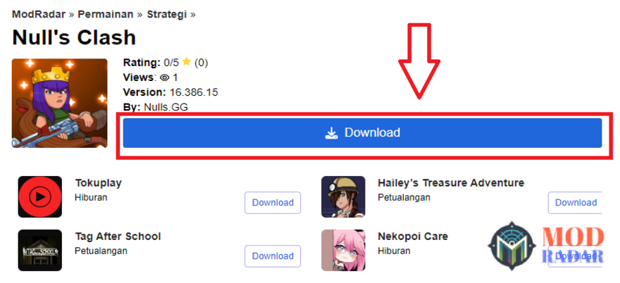download null's clash mod apk