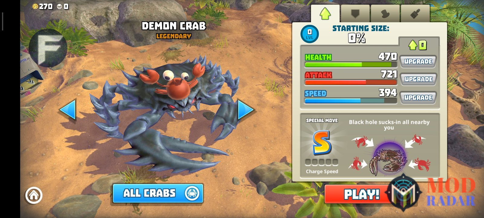 Phiên bản King of Crabs Mod Apk v5.0