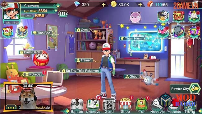 Tăng sức mạnh cho Pokemon  Bảo Bối Huyền Thoại Apk