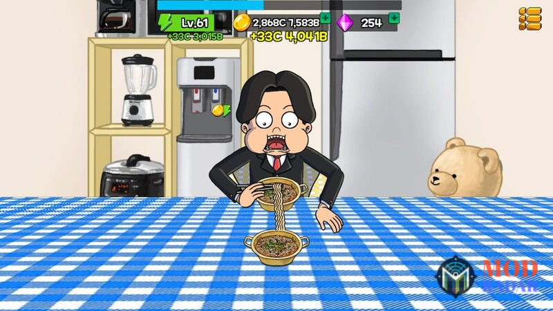 Trải nghiệm tựa game nhập vai mới Hack food fighter clicker