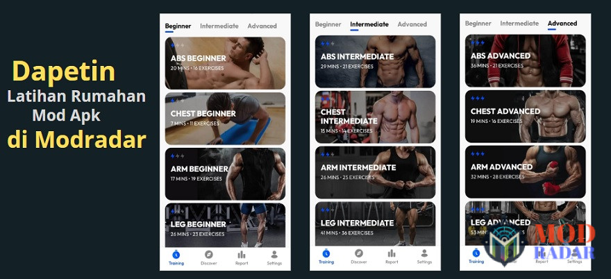 Aplikasi workout terbaik Latihan Rumahan Mod Apk ada di sini