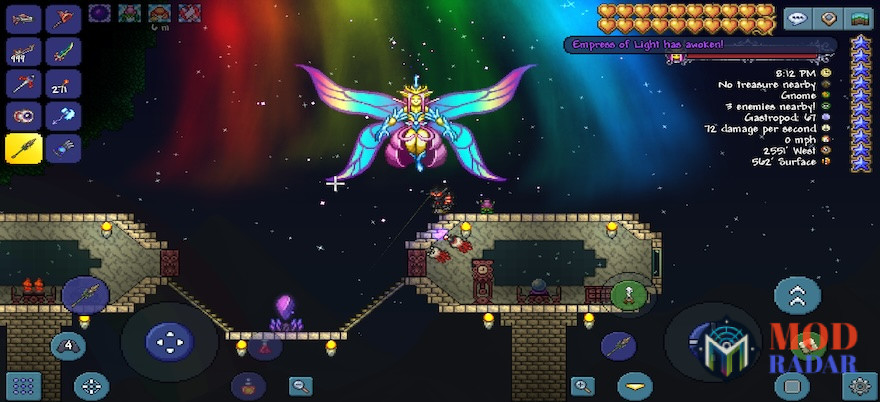 Area space di Terraria Apk