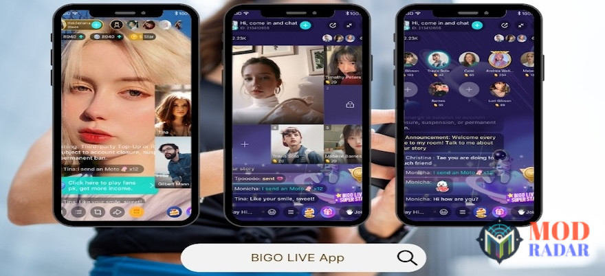 Jadi host live streaming di Bigo Live Apk