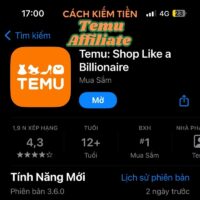 Cách kiếm tiền Temu Affiliate