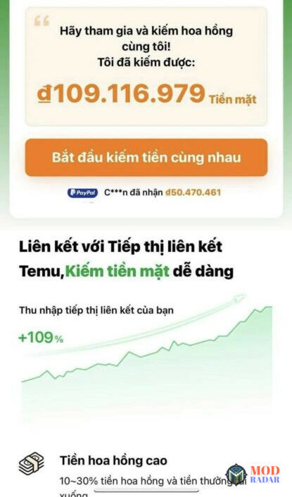 Cách kiếm tiền temu affiliate