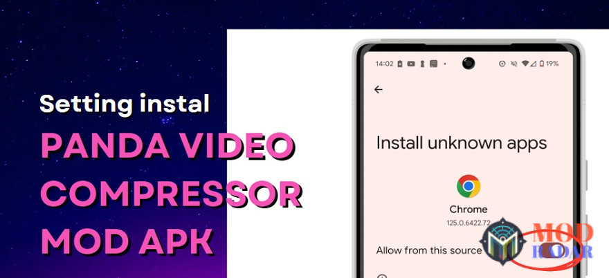 Cara setting sebelum menginstal Panda Video Compressor Mod Apk