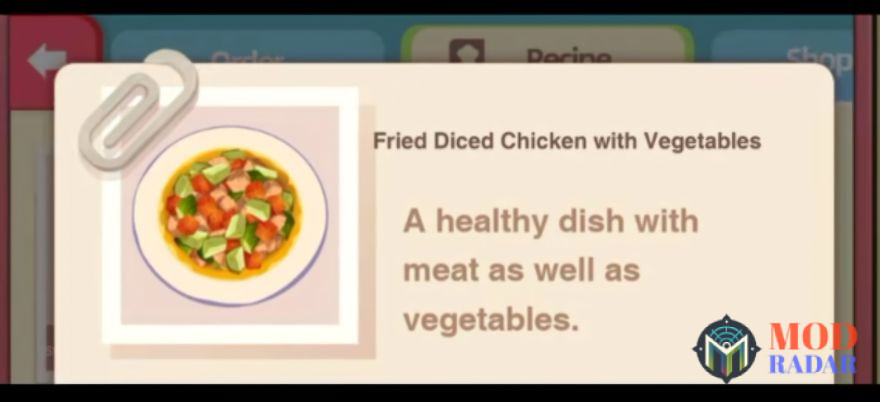 Cooking Papa Mod Apk, Resep Fried Diced Chicken With Vegetables