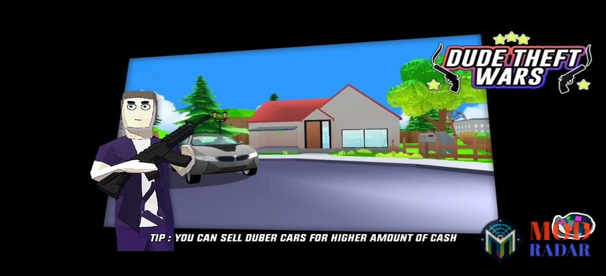 Dude Theft Wars Mod APK Homepage