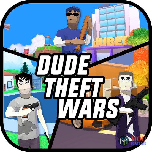 Dude Theft Wars Mod APK Logo