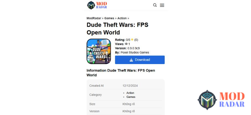 Dude Theft Wars Mod APK Download