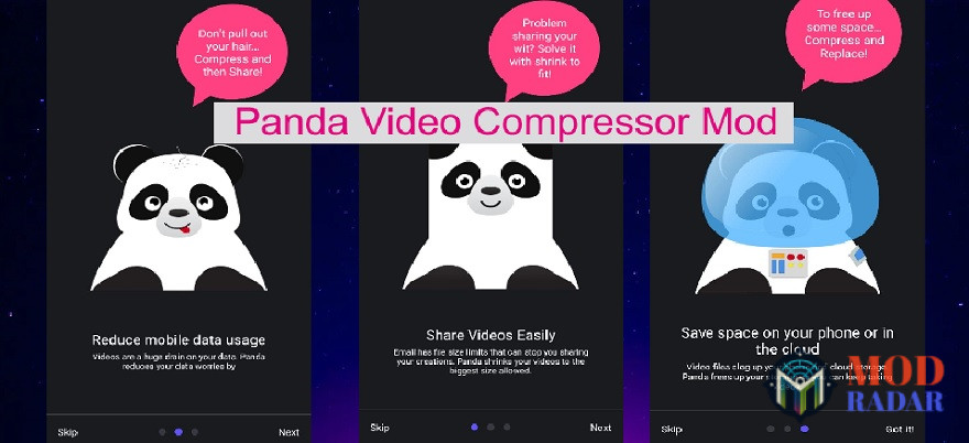 Gunain Panda Video Compressor Mod untuk mengkompres video