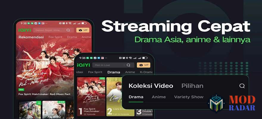 Konten Asia terlengkap ada di IQIYI Mod Apk