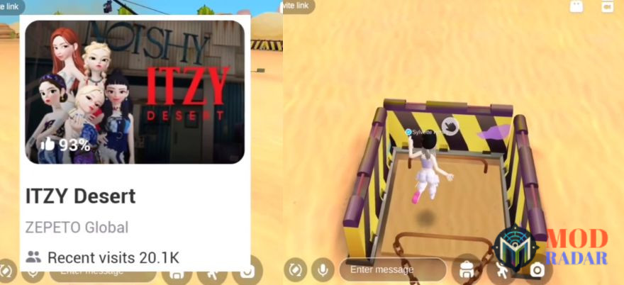 ITZY Desert Zepeto Mod Apk