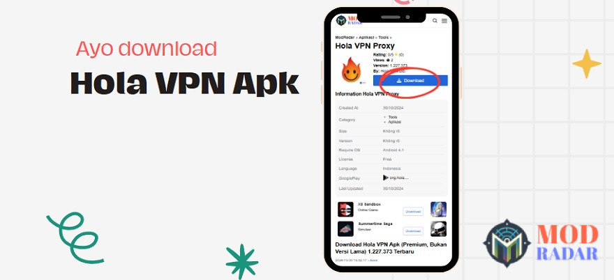 Langsung yuk download Hola VPN Apk