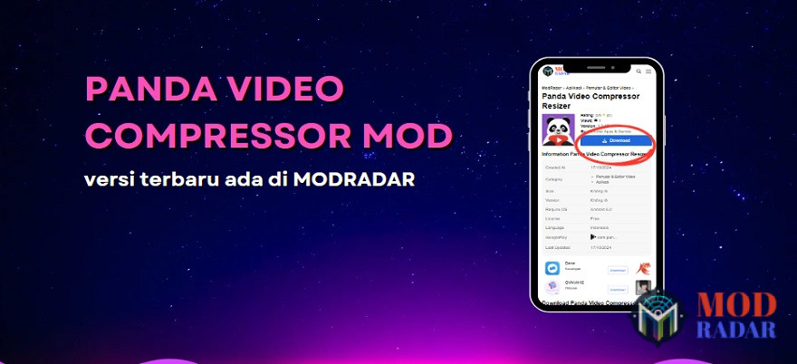 Link unduh Panda Video Compressor Mod bisa kamu klik