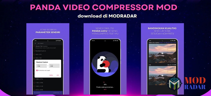 Mari download Panda Video Compressor Mod di Modradar