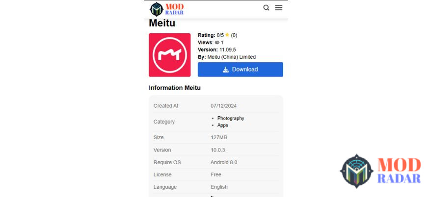 Meitu Mod APK Download