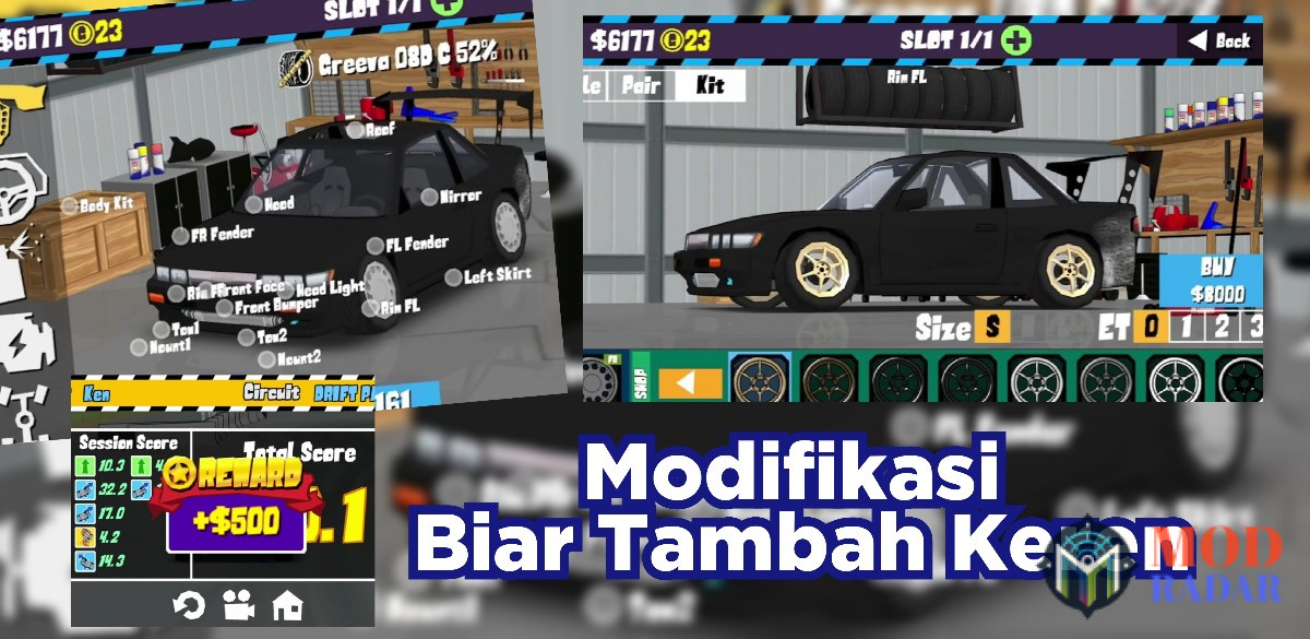 Modifikasi Mobil di FR Legends Mod APK