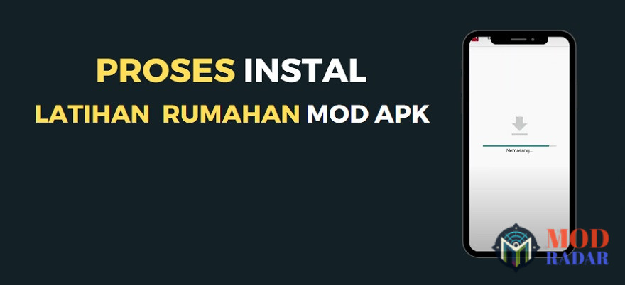 Pemasangan Latihan Rumahan Mod Apk sedang berlangsung