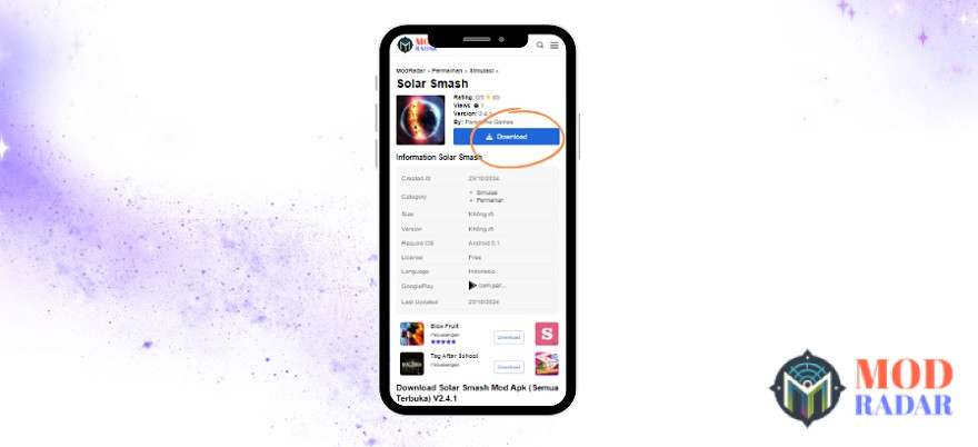 Solar Smash Mod Apk terbaru bisa kamu download nih