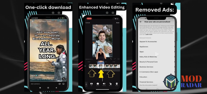 Tiktok Mod Apk punya banyak fitur istimewa