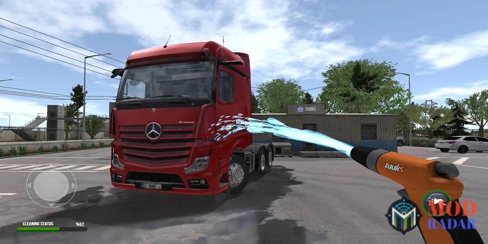 Truck Simulator Ultimate Mod APK washing your Truck