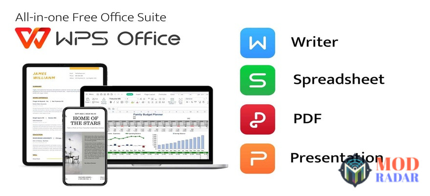 WPS Office Mod APK Cover