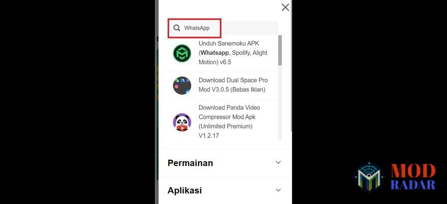 Cari WhatsApp Apk di Modradar.com