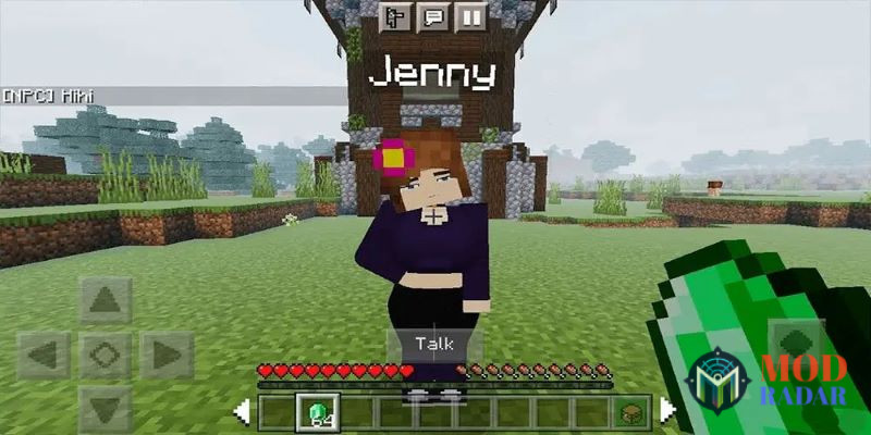 Bạn gái ảo Jenny Mod trong Minecraft