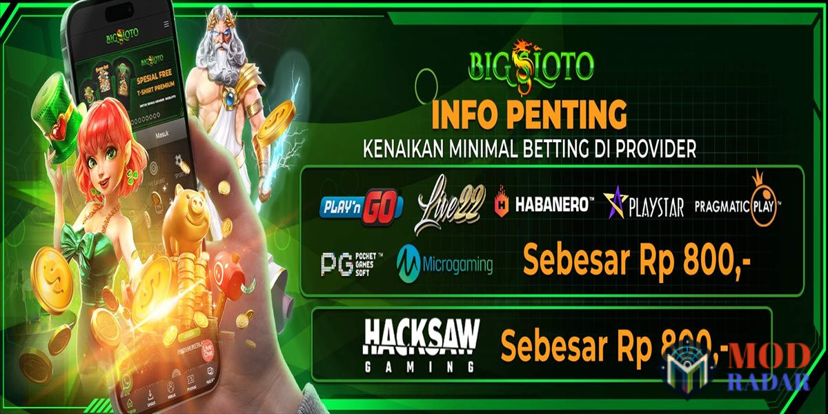 Bigsloto ada kenaikan minimal betting di beberapa provider