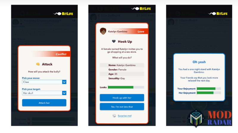 Bitlife Apk cũng sẽ đưa ra sự kiện và thử thách mà bạn có thể gặp ở ngoài đời thực