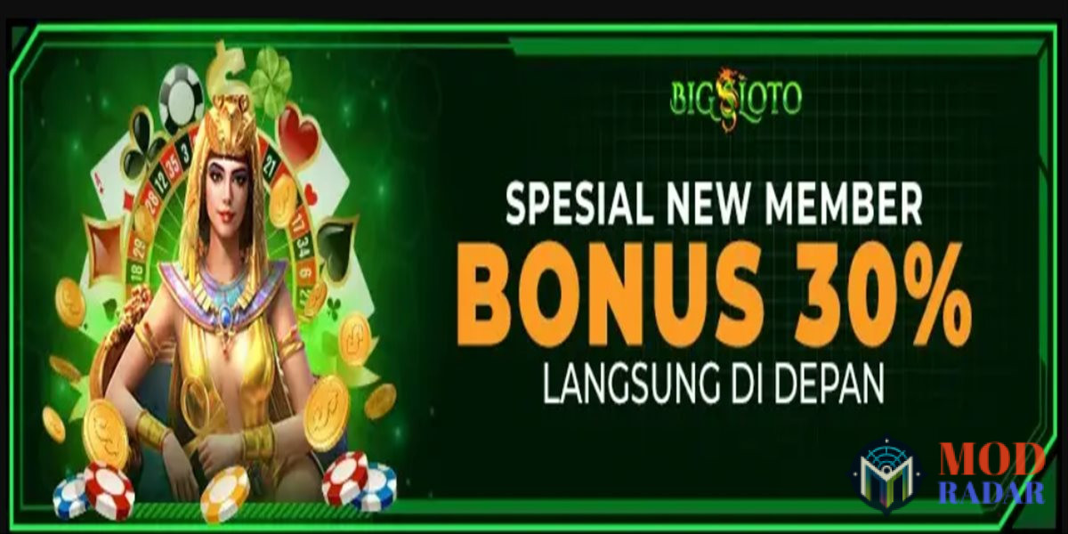 Bigsloto punya bonus new member 30%