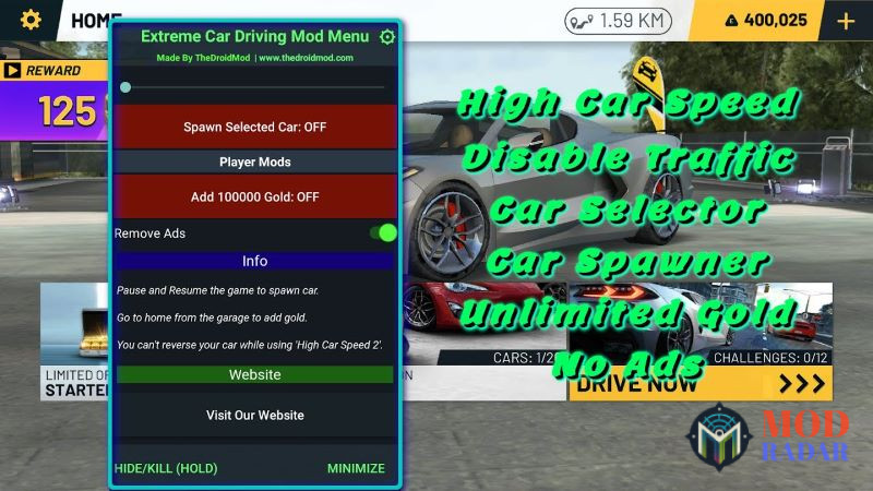 Các bước chi tiết cài đặt Extreme Car Driving Simulator Hack 