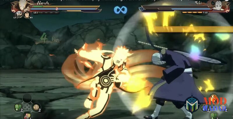 Các kỹ năng và tuyệt chiêu độc đáo của game Naruto Storm 4 Mugen APK