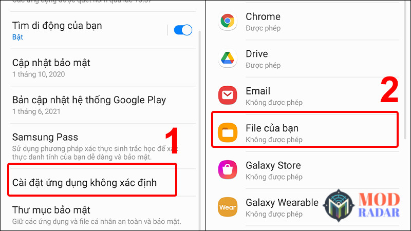 Cho phép cài đặt và cài đặt phiên bản Hack Tom Hero