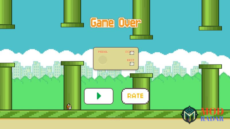 Đồ họa của Flappy Bird Apk đẹp mắt