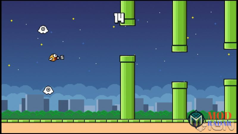 Độ khó của Flappy Bird Apk khá cao